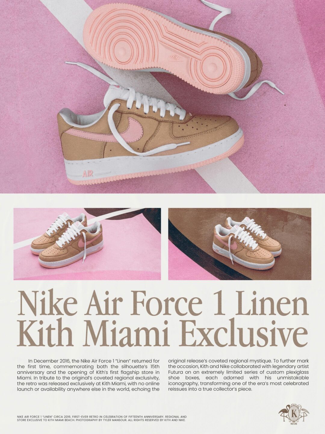 【2026年 発売予定】KITH × NIKE AIR FORCE 1 LOW & AIR MAX 95 SP “Linen” (キス ナイキ エア マックス フォース “リネンコレクション”) [IW8732-225/IW8733-201/IM6039-201]