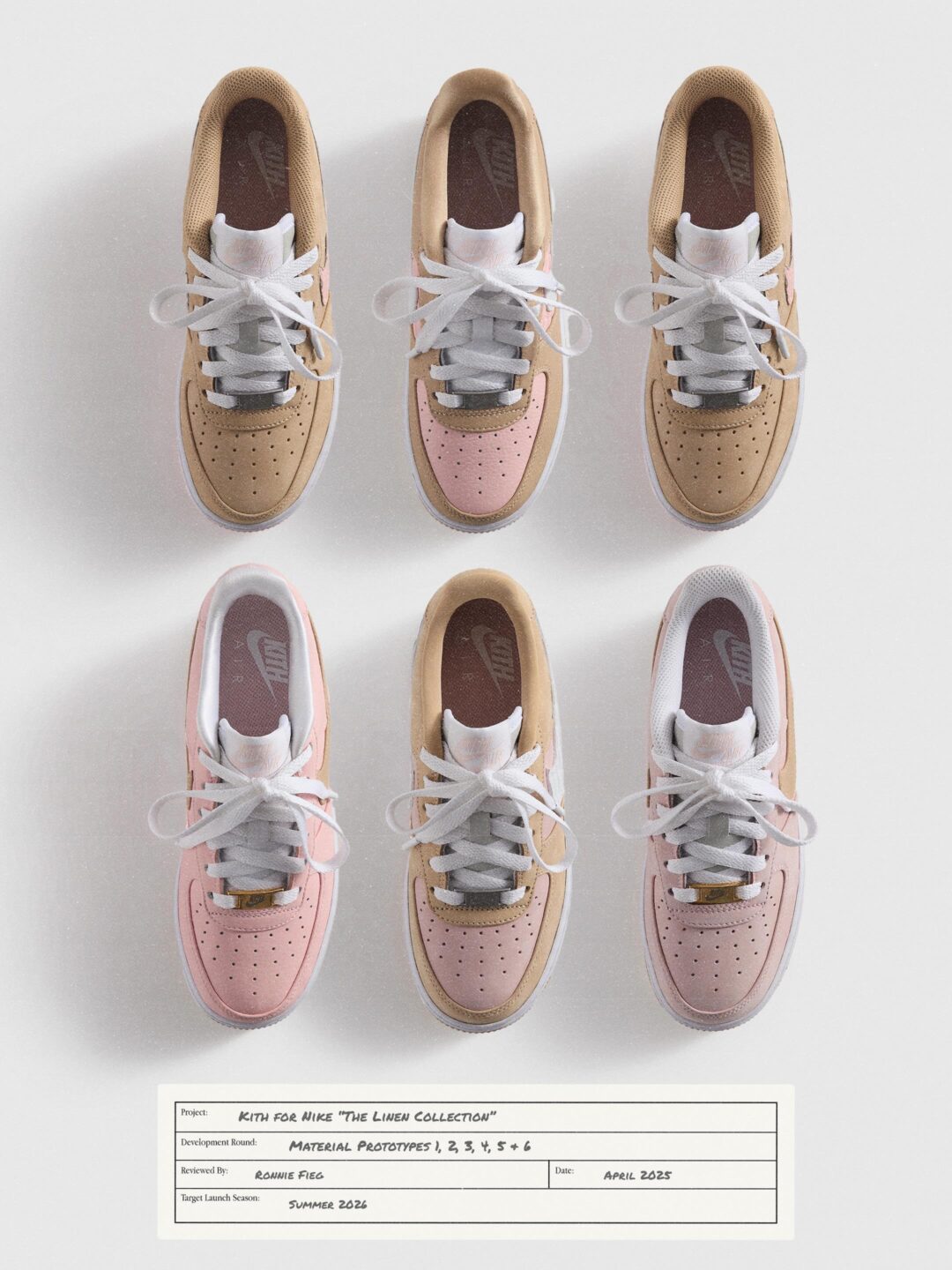 【2026年 発売予定】KITH × NIKE AIR FORCE 1 LOW & AIR MAX 95 SP “Linen” (キス ナイキ エア マックス フォース “リネンコレクション”) [IW8732-225/IW8733-201/IM6039-201]