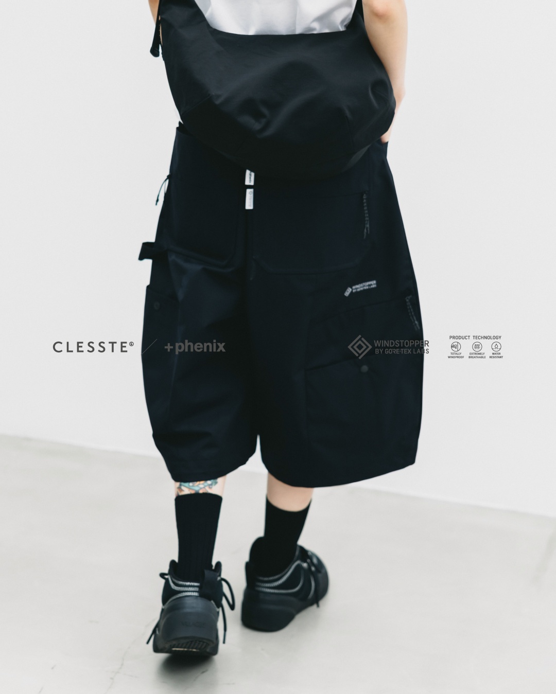 CLESSTE × Plus Phenix 2026 SS 別注 “WINDSTOPPER by GORE-TEX LABS TWILL CITY MASSIVE UTILITY HALF PANTS”が7/8 発売 (クレスト プラスフェニックス ゴアテックス ウィンドストッパー パンツ)