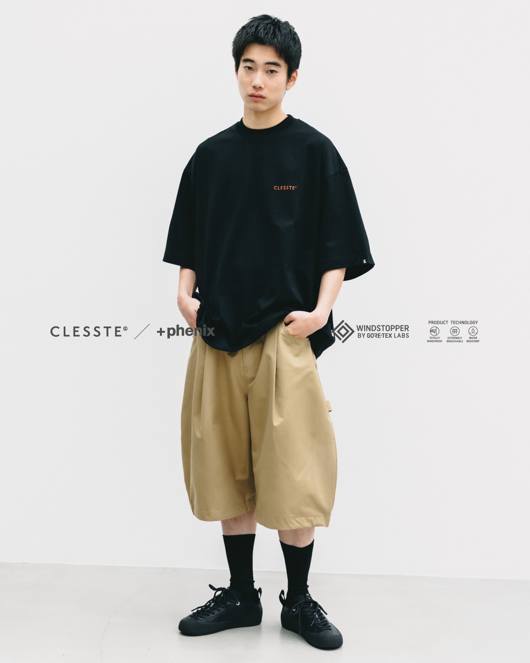 CLESSTE × Plus Phenix 2026 SS 別注 “WINDSTOPPER by GORE-TEX LABS TWILL CITY MASSIVE UTILITY HALF PANTS”が7/8 発売 (クレスト プラスフェニックス ゴアテックス ウィンドストッパー パンツ)