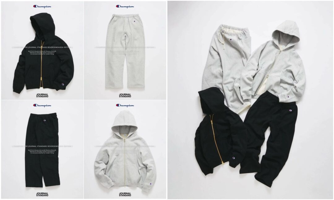 JOURNAL STANDARD × Champion 2026 FW 別注 “Private Fit Zip Hoodie & Sweatpants”が9月下旬 発売 (チャンピオン ジャーナルスタンダード)
