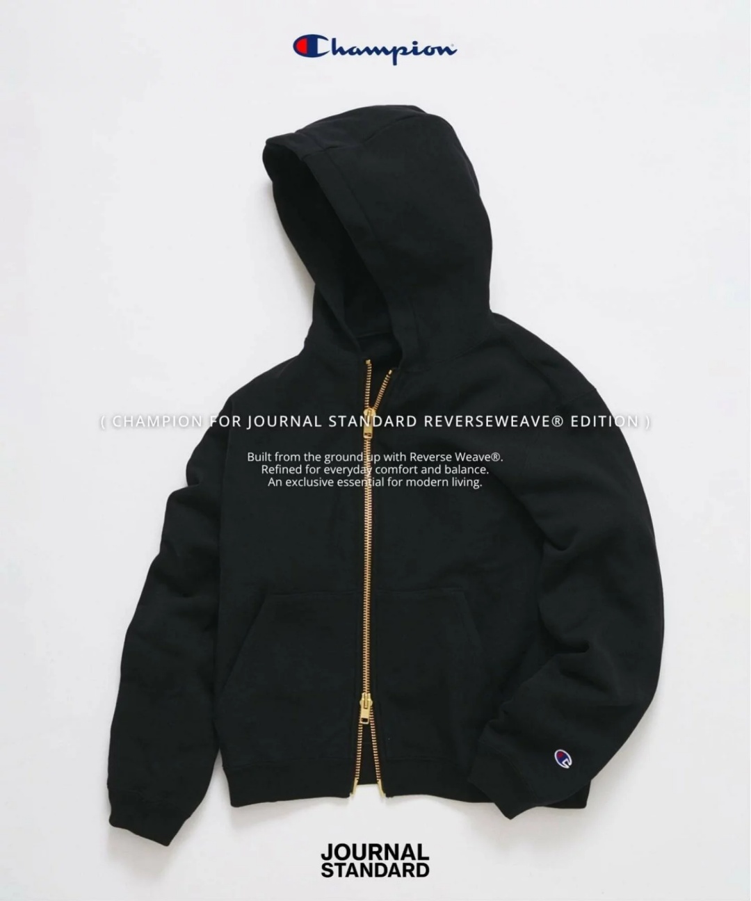 JOURNAL STANDARD × Champion 2026 FW 別注 “Private Fit Zip Hoodie & Sweatpants”が9月下旬 発売 (チャンピオン ジャーナルスタンダード)