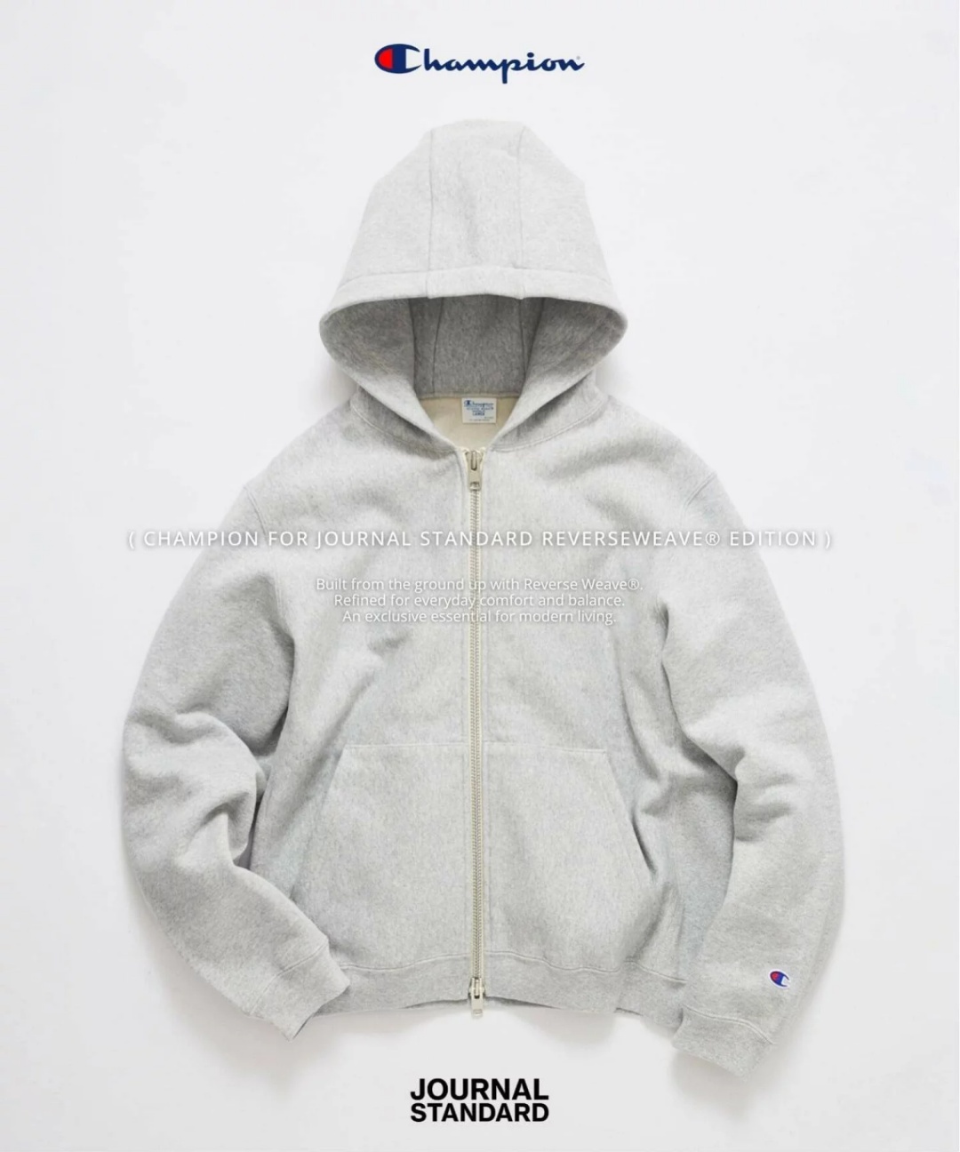 JOURNAL STANDARD × Champion 2026 FW 別注 “Private Fit Zip Hoodie & Sweatpants”が9月下旬 発売 (チャンピオン ジャーナルスタンダード)
