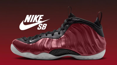 【2027年 春 発売予定】NIKE SB x AIR FOAMPOSITE ONE QS ”Black/Team Red” (ナイキ SB エア フォームポジット ワン “ブラック/チームレッド”) [JA0109-001]