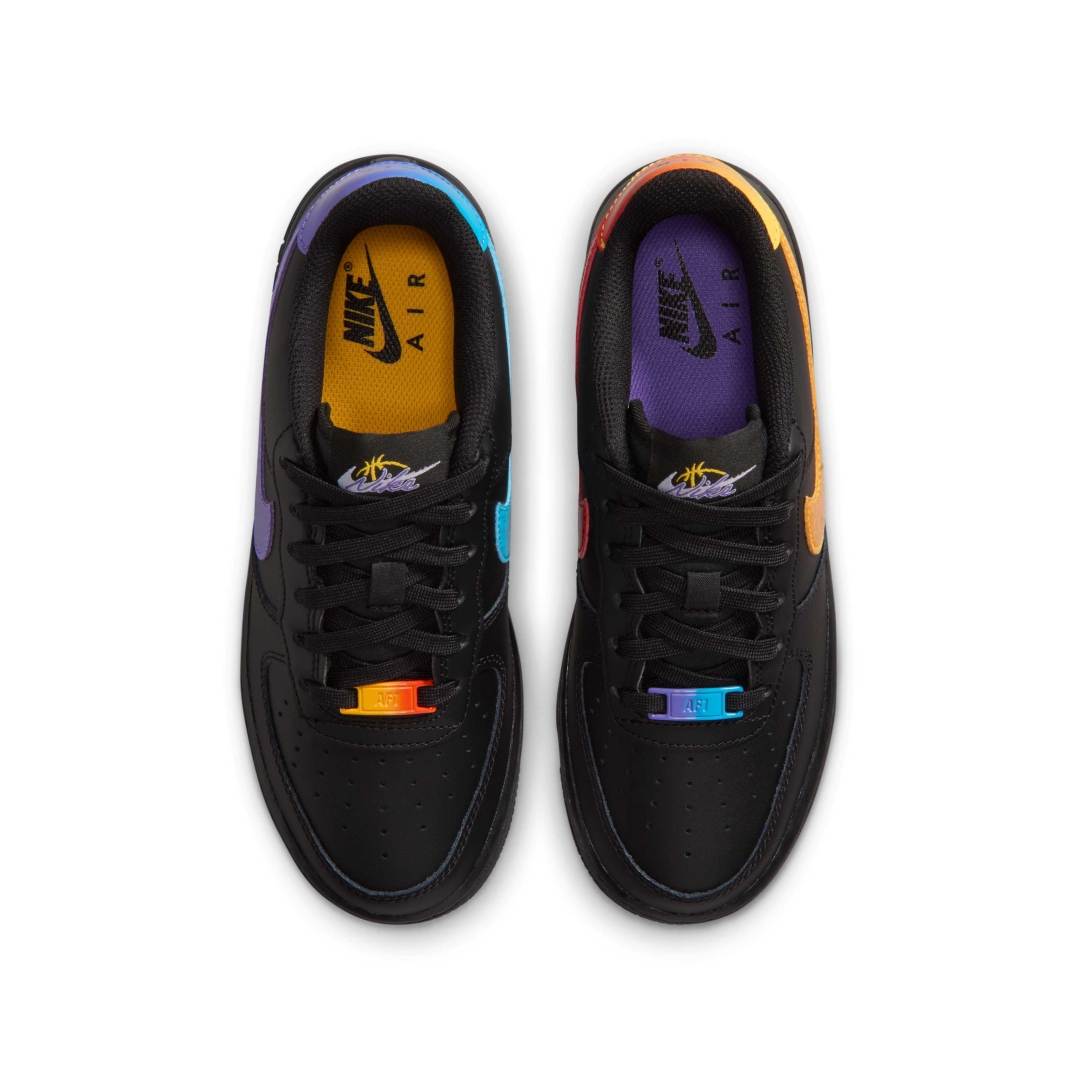 【2026 FALL】NIKE GS AIR FORCE 1 LOW “Black/Multi” (ナイキ エア フォース 1 ロー “ブラック/マルチカラー”) [IM7742-001]