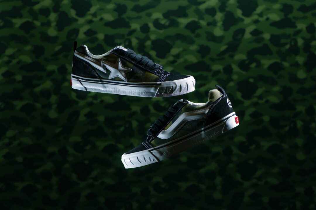 A BATHING APE × VANS KNU SKOOL 2026 SSが2026年 7/15 発売 (ア ベイシング エイプ バンズ ニュースクール)