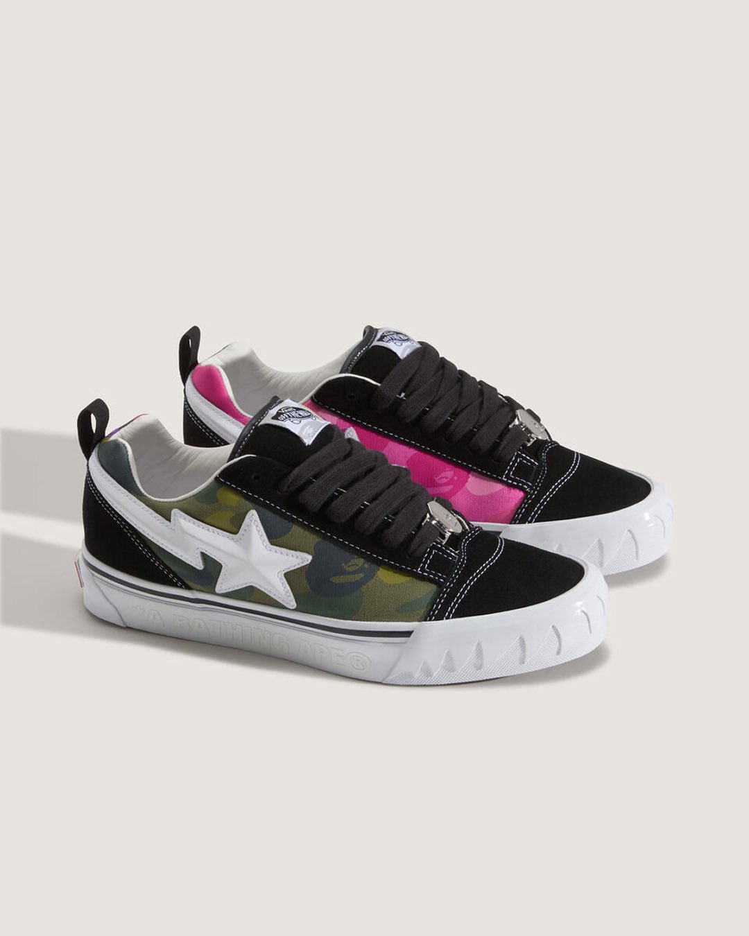 A BATHING APE × VANS KNU SKOOL 2026 SSが2026年 7/15 発売 (ア ベイシング エイプ バンズ ニュースクール)