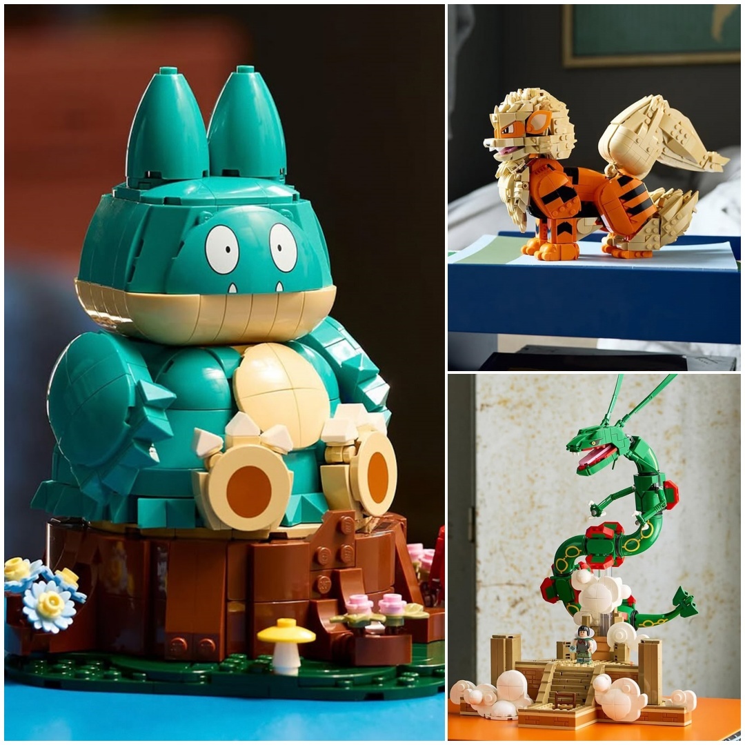 ポケモン × レゴ コラボレーション “ゴンベ/ウインディ/レックウザ”が2026年 8月 発売予定 (LEGO Pokemon Munchlax Arcanine Rayquaza)