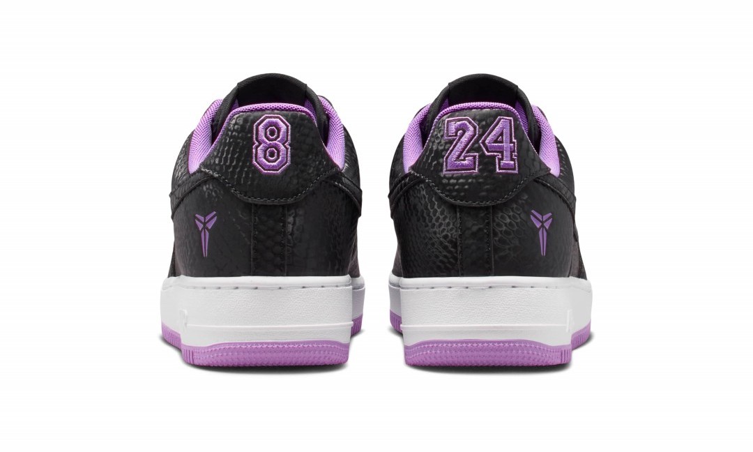 【2026年 10/1 発売】Kobe Bryant × NIKE AIR FORCE 1 LOW “Black/Purple Stardust” (コービー・ブライアント ナイキ エア フォース 1 ロー “ブラック/パープルスターダスト”) [IB0018-007]