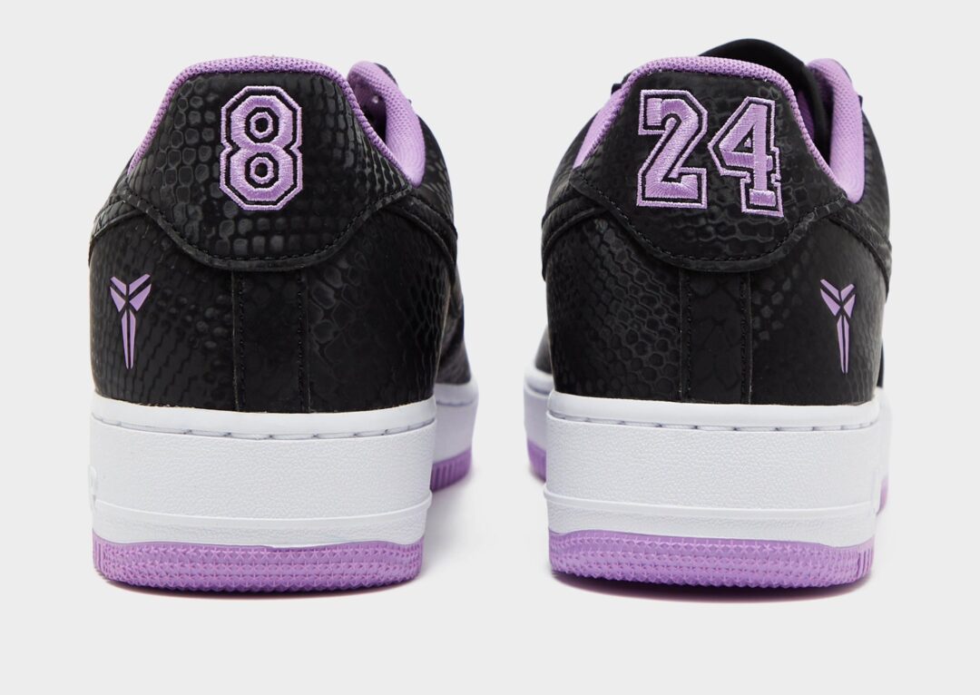 【2026年 10月 発売予定】Kobe Bryant × NIKE AIR FORCE 1 LOW “Black/Purple Stardust” (コービー・ブライアント ナイキ エア フォース 1 ロー “ブラック/パープルスターダスト”) [IB0018-007]