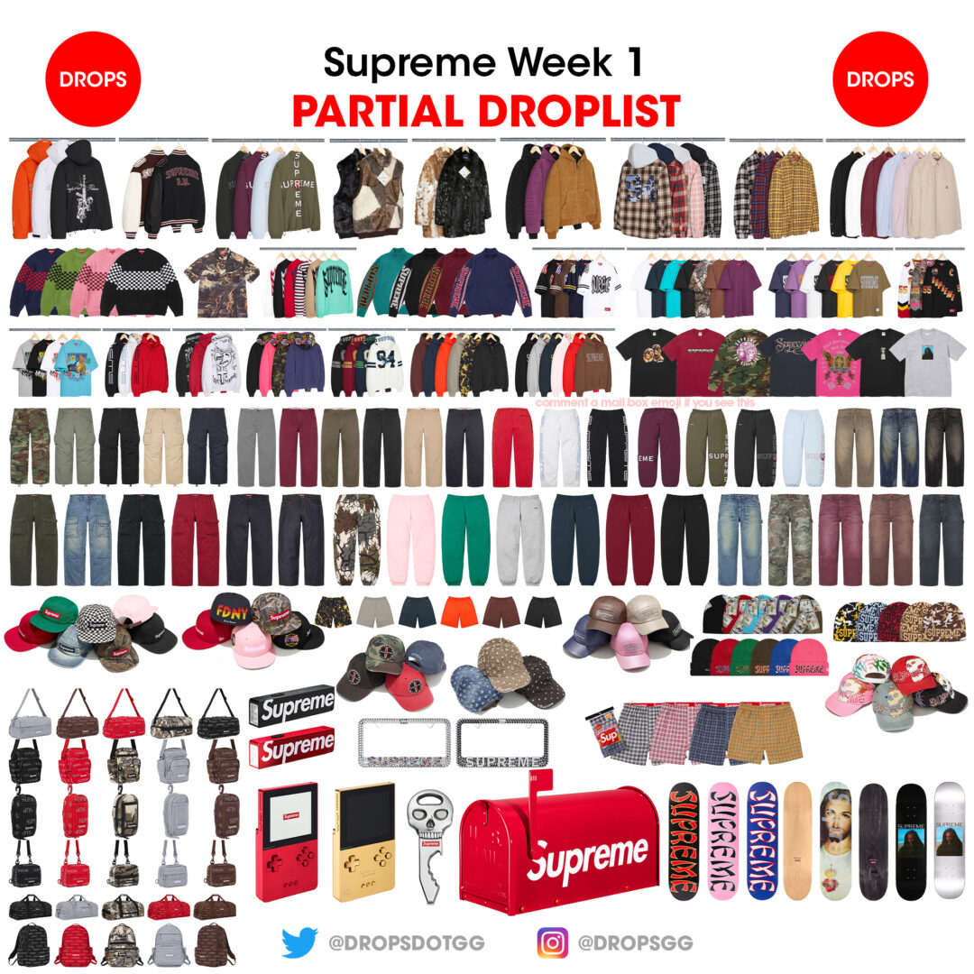 【SUPREME 2026 FW – シュプリーム 2026年 秋冬】国内 8/29 発売予定 – week 2にSUPREME × Nike Air Max 2001 Air Ecstasy が登場予定