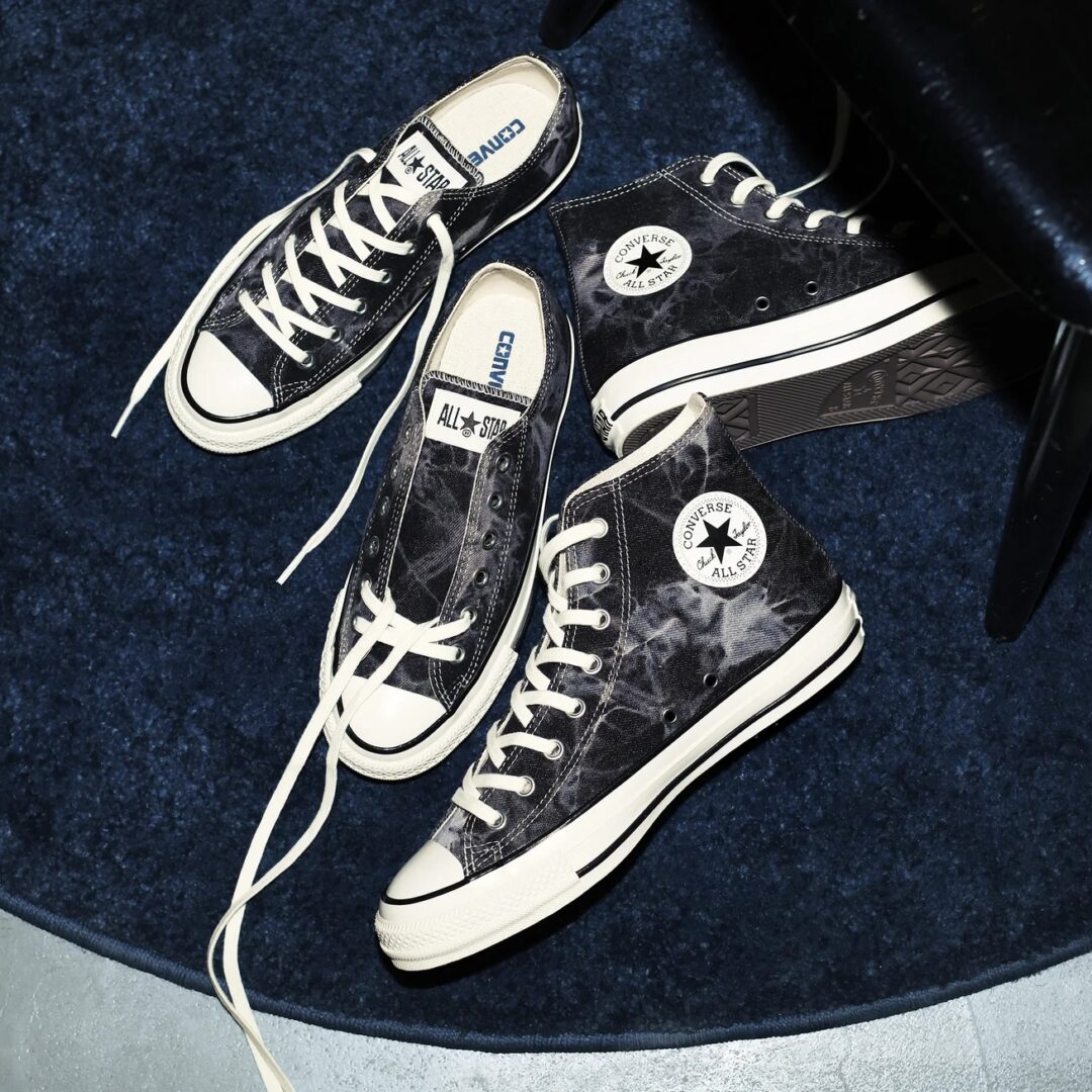 【2026年 8/21 発売】CONVERSE ALL STAR AGED BLEACHDENIM OX/HI “Smoky Gray/Black” (コンバース オールスター エイジド ブリーチデニム) [31318750/31318560]