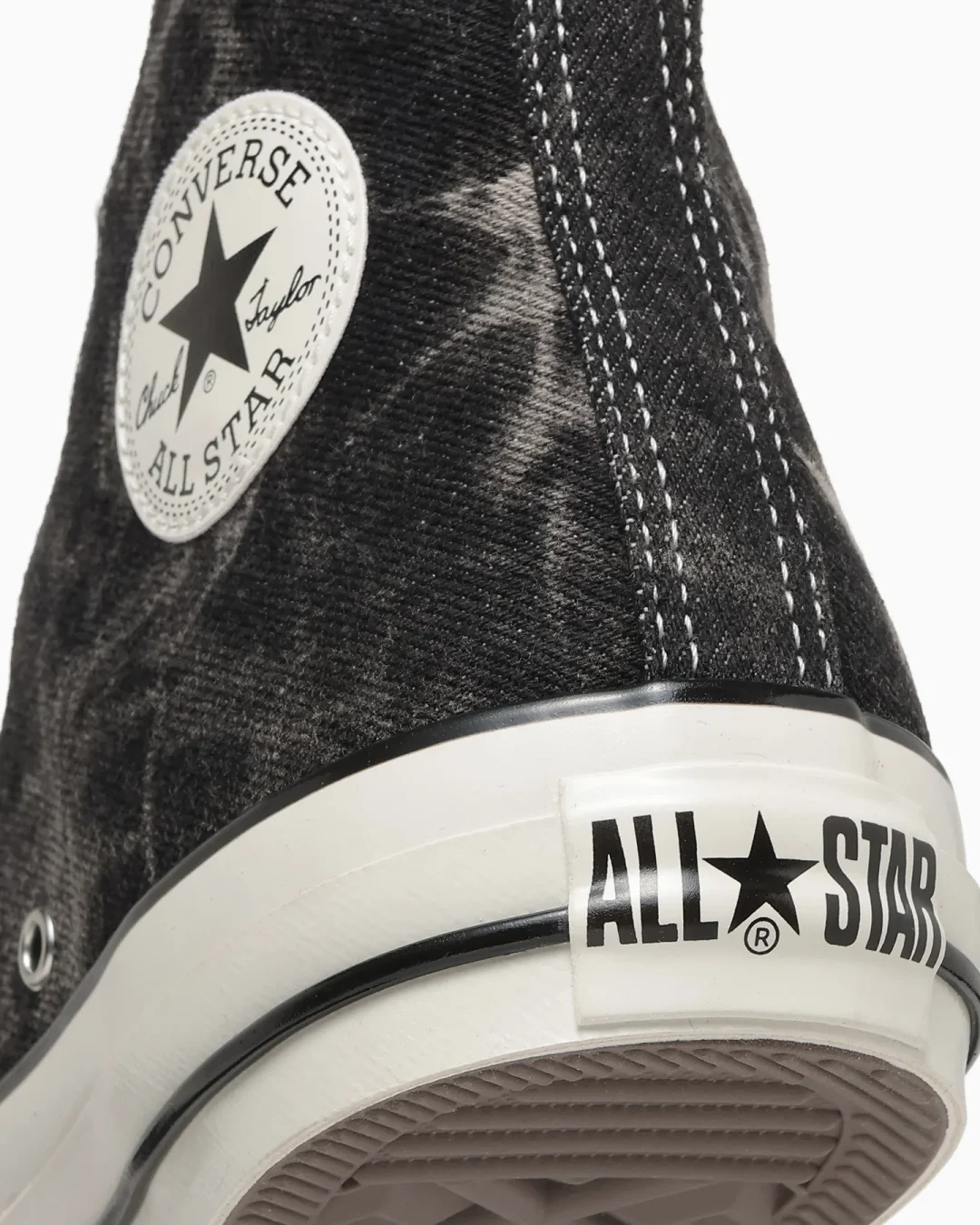 【2026年 8/21 発売】CONVERSE ALL STAR AGED BLEACHDENIM OX/HI “Smoky Gray/Black” (コンバース オールスター エイジド ブリーチデニム) [31318750/31318560]