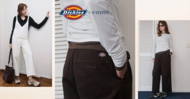 Dickies × emmi 初別注アイテムが2026年 8/10 発売 (ディッキーズ エミ)