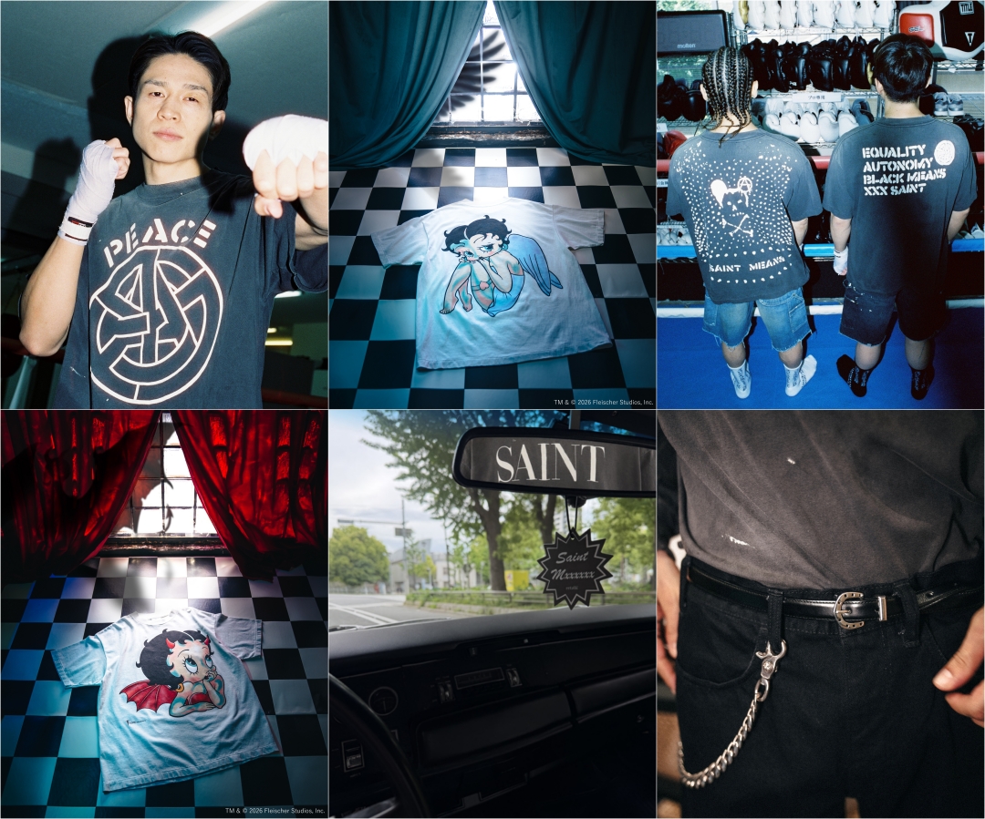 SAINT Mxxxxxx 2026 FW 4th ドロップ「Disney ファンタジア & ダンボ」「BETTY BOOP」「blackmeans」「retaW」とのコラボアイテムが8/8 発売 (セントマイケル 2026年 秋冬 ディズニー ベティーブープ リトゥ)