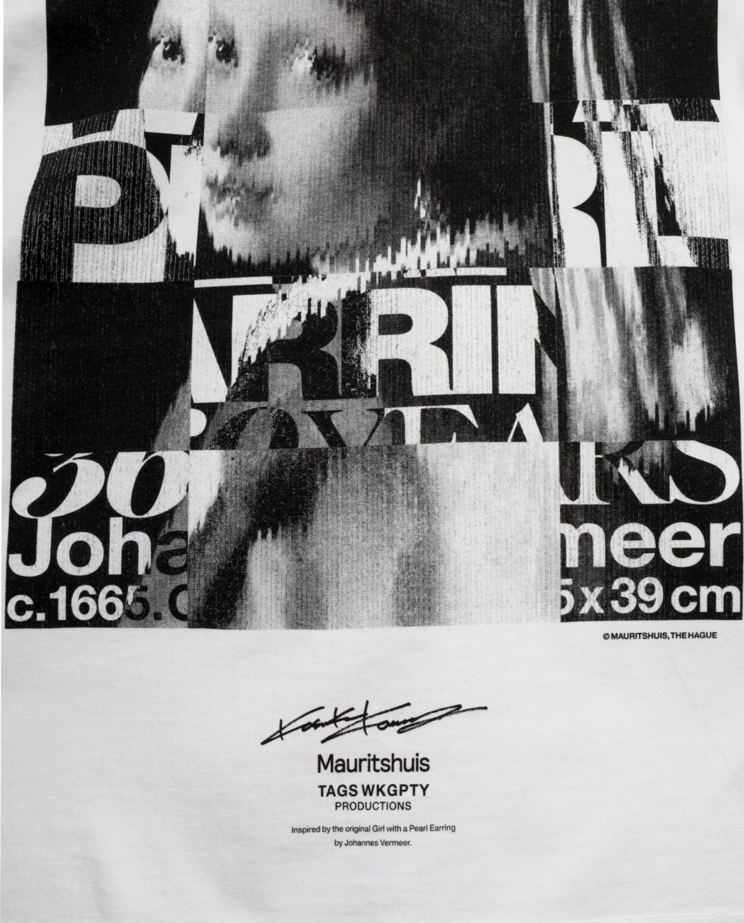 定カラーコラボTシャツを2026年 8/5 発売 (Johannes Vermeer Girl with a Pearl Earring コム デ ギャルソン 大阪)