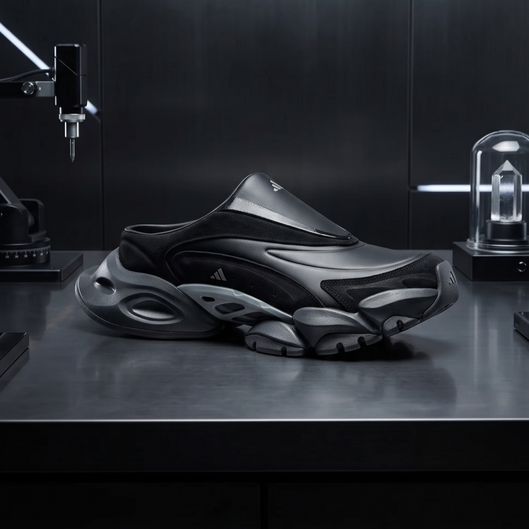 【2026年 発売】adidas Originals XLG RUNNER Mule “Black Leather” (アディダス オリジナルス ランナー ミュール “ブラックレザー”) [LC3789]