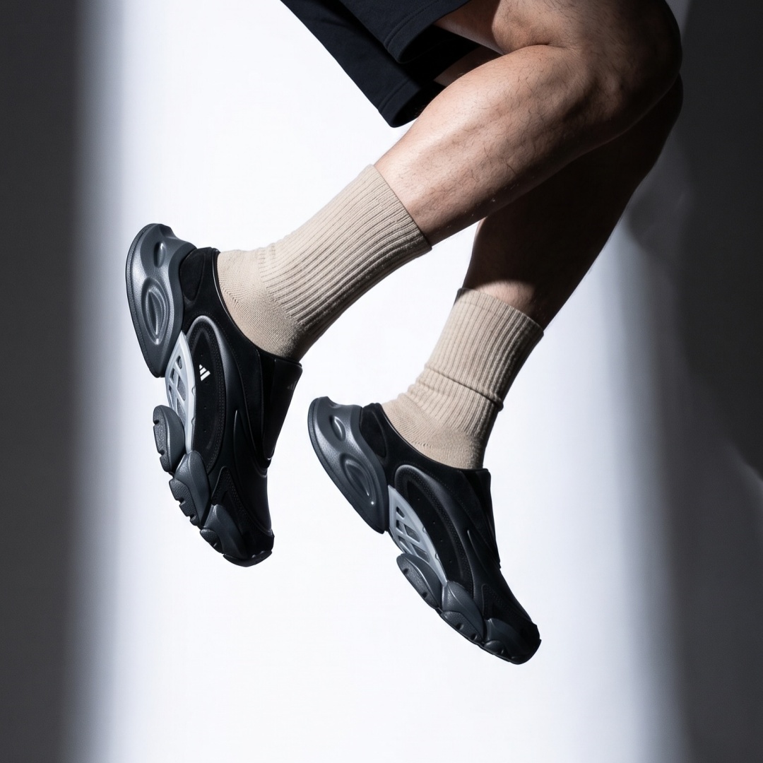 【2026年 発売】adidas Originals XLG RUNNER Mule “Black Leather” (アディダス オリジナルス ランナー ミュール “ブラックレザー”) [LC3789]