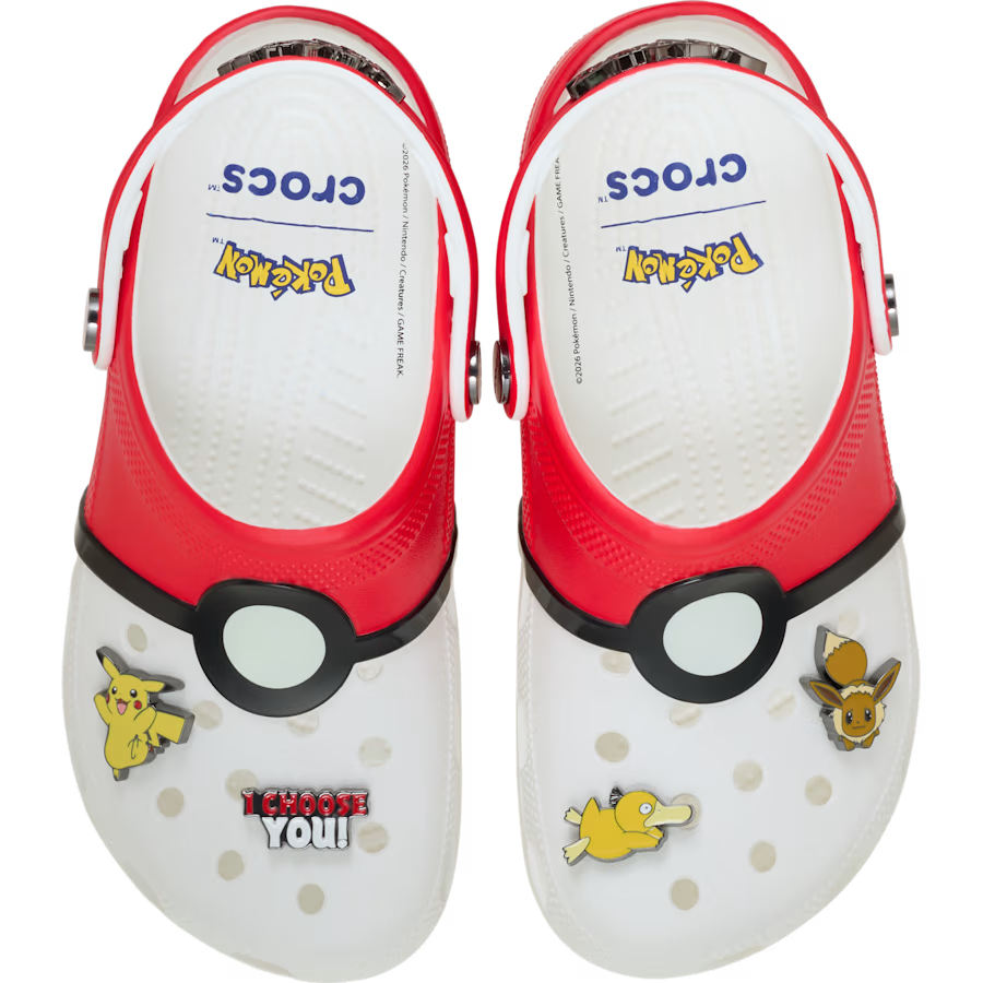 ポケモン モンスターボール × クロックス クラシッククロッグが2026年 8/28 発売予定 (Crocs Classic Clog POKEMON Poke Ball) [212064]