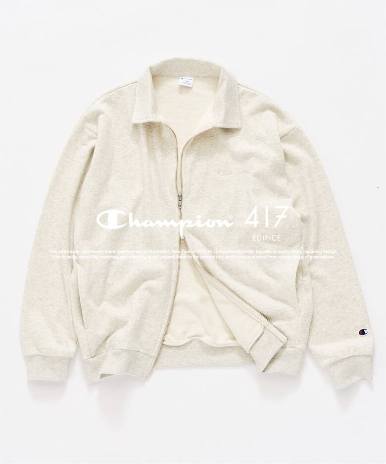 417 EDIFICE × Champion 2026 FW 別注 “ジップスウェットカーディガン & スウェットパンツ”が9月中旬 発売 (エディフィス チャンピオン)