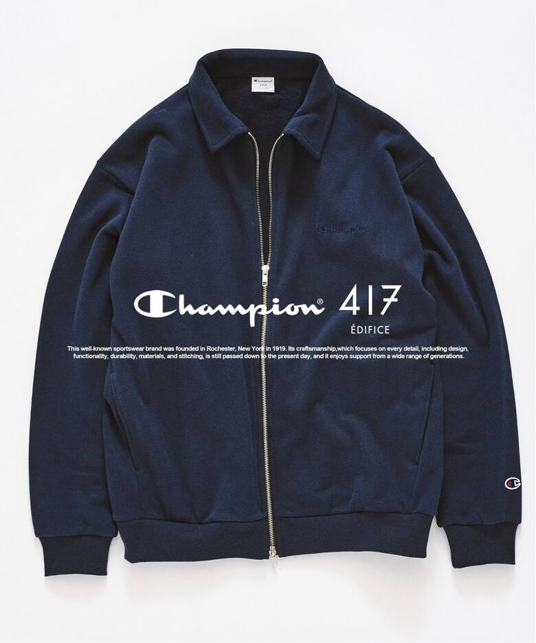 417 EDIFICE × Champion 2026 FW 別注 “ジップスウェットカーディガン & スウェットパンツ”が9月中旬 発売 (エディフィス チャンピオン)