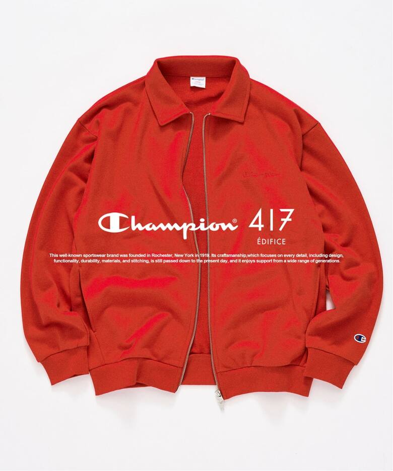 417 EDIFICE × Champion 2026 FW 別注 “ジップスウェットカーディガン & スウェットパンツ”が9月中旬 発売 (エディフィス チャンピオン)