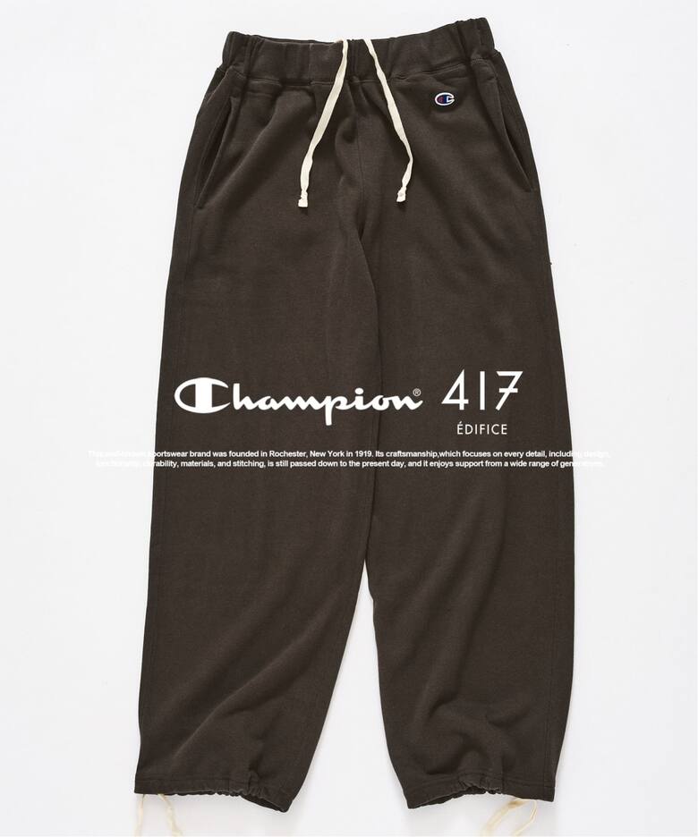 417 EDIFICE × Champion 2026 FW 別注 “ジップスウェットカーディガン & スウェットパンツ”が9月中旬 発売 (エディフィス チャンピオン)
