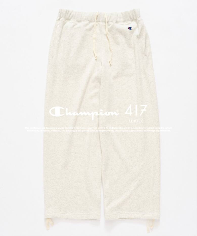 417 EDIFICE × Champion 2026 FW 別注 “ジップスウェットカーディガン & スウェットパンツ”が9月中旬 発売 (エディフィス チャンピオン)