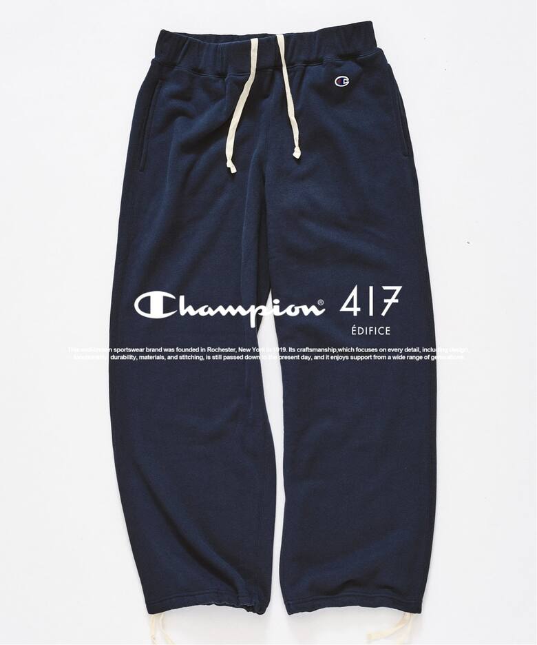 417 EDIFICE × Champion 2026 FW 別注 “ジップスウェットカーディガン & スウェットパンツ”が9月中旬 発売 (エディフィス チャンピオン)