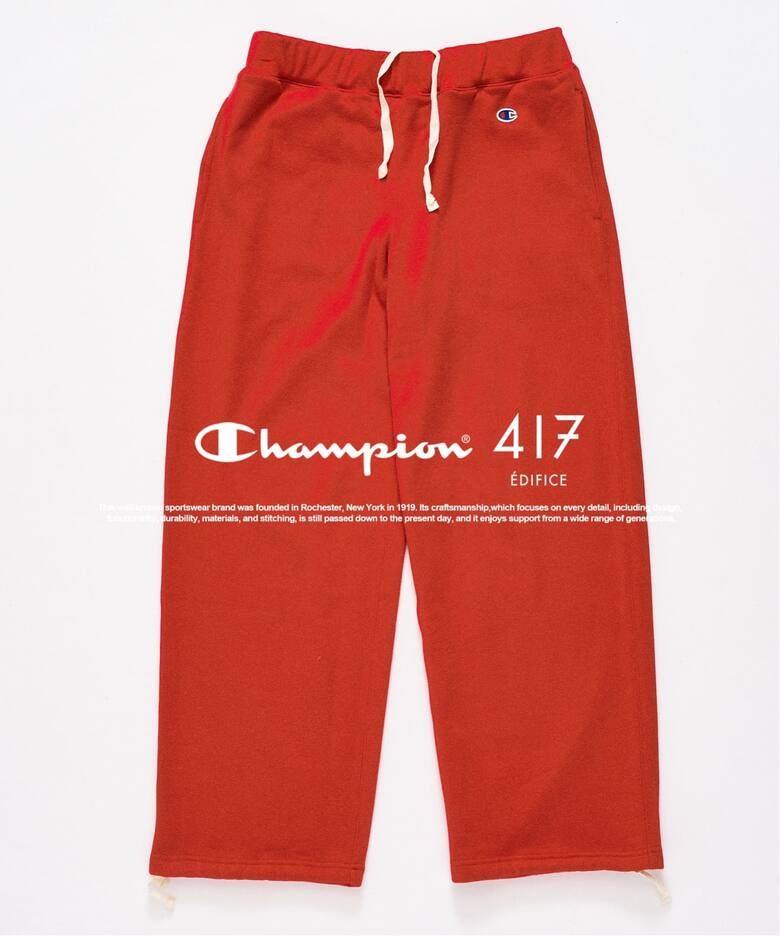 417 EDIFICE × Champion 2026 FW 別注 “ジップスウェットカーディガン & スウェットパンツ”が9月中旬 発売 (エディフィス チャンピオン)