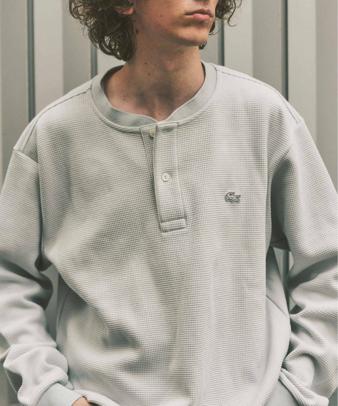417 EDIFICE × LACOSTE 2026 FW 別注 “ヘンリーネック ワッフルTシャツ”が9月上旬 発売 (エディフィス ラコステ)