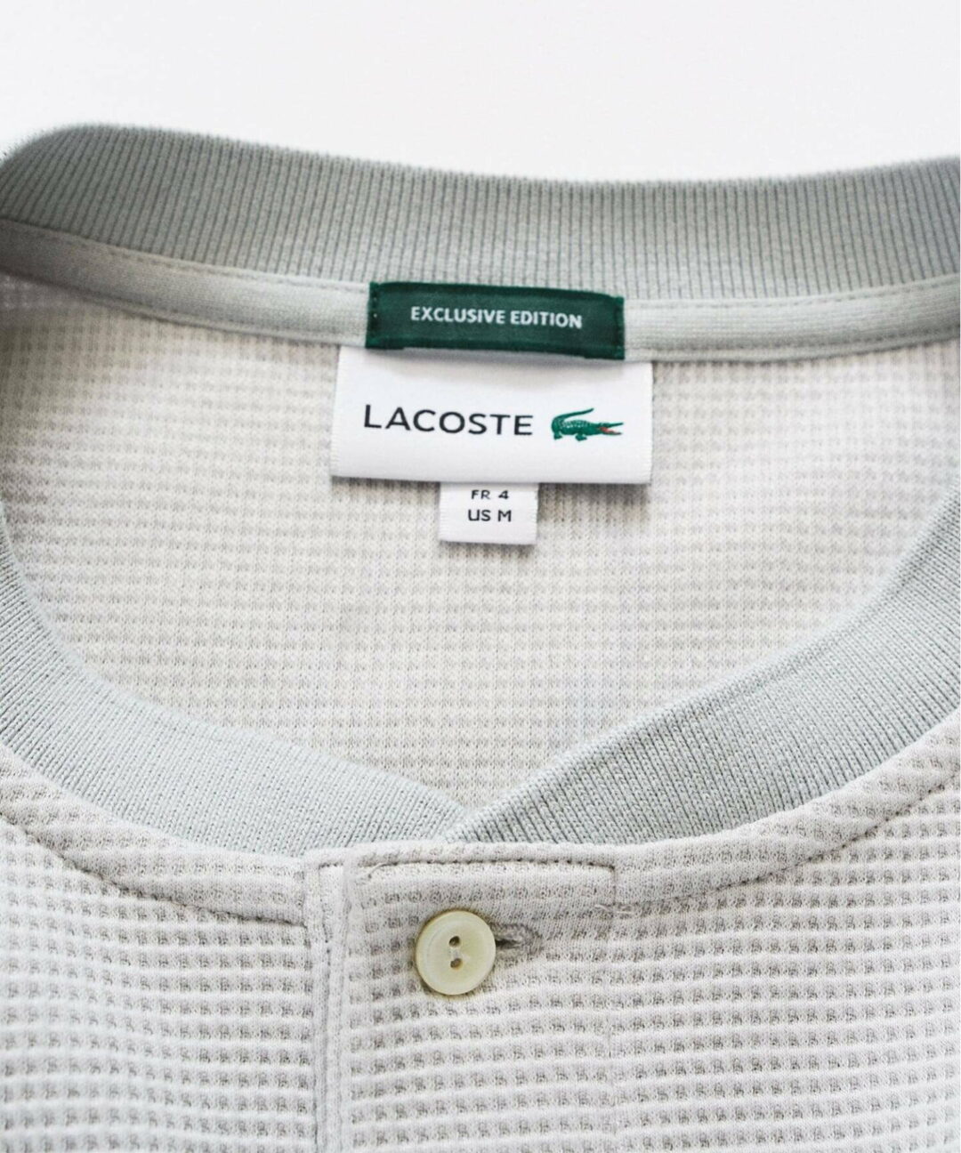 417 EDIFICE × LACOSTE 2026 FW 別注 “ヘンリーネック ワッフルTシャツ”が9月上旬 発売 (エディフィス ラコステ)