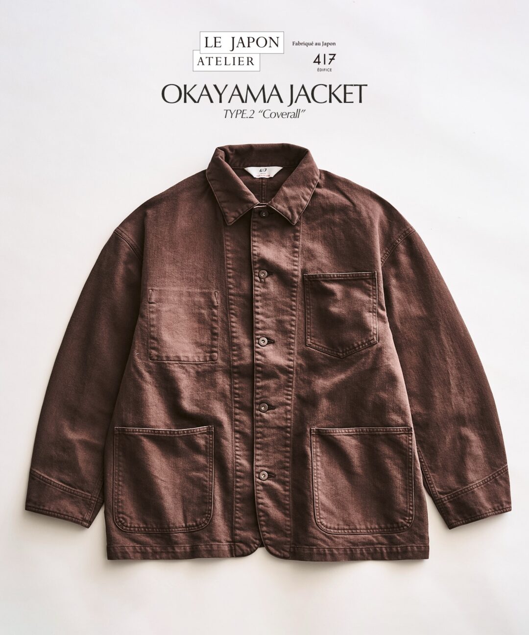 417 EDIFICE 2026 FW “LE JAPON ATELIER OKAYAMA DENIM ジャケット &パンツ”が、8月中旬 発売 (エディフィス オカヤマデニム)