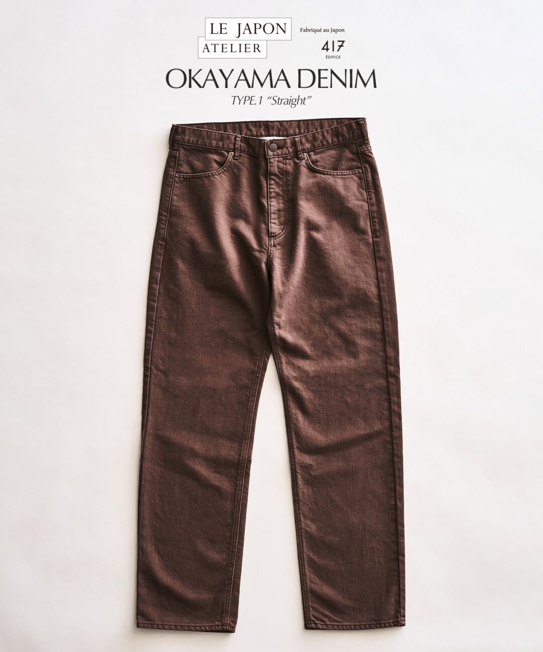 417 EDIFICE 2026 FW “LE JAPON ATELIER OKAYAMA DENIM ジャケット &パンツ”が、8月中旬 発売 (エディフィス オカヤマデニム)