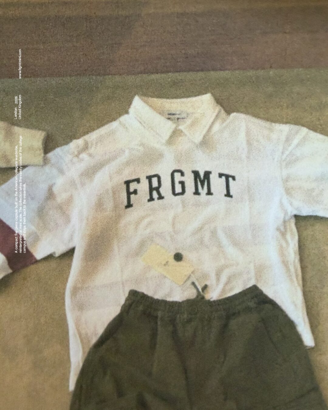 藤原ヒロシ/FRAGMENTのキッズアパレル「frgmtmini」"College Collection"が2025年 9/3 発売 (フラグメントミニ)