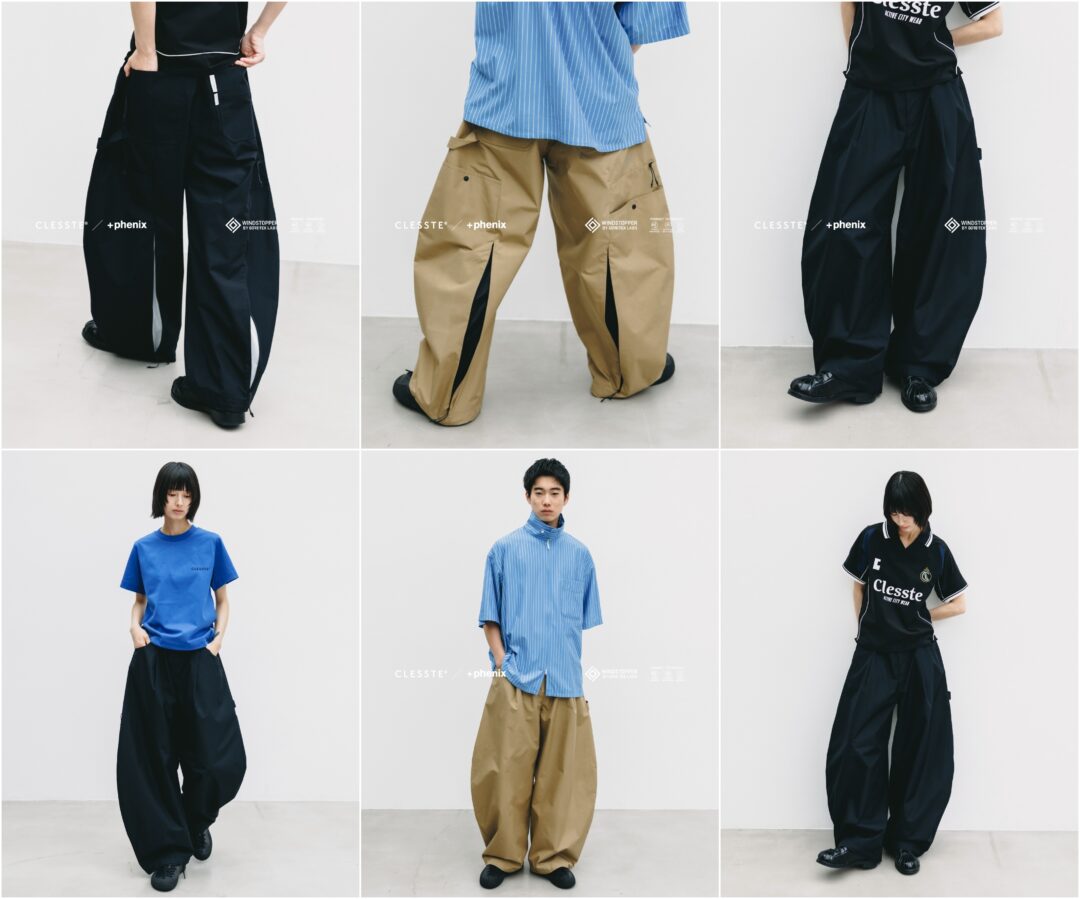 CLESSTE × Plus Phenix 2026 FALL 別注 “WINDSTOPPER by GORE-TEX LABS CITY MASSIVE UTILITY PANTS”が8/26 発売 (クレスト プラスフェニックス ゴアテックス ウィンドストッパー パンツ)