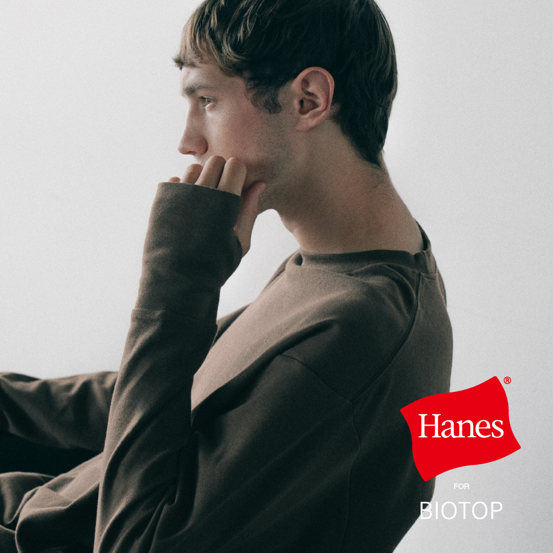 Hanes for BIOTOP 2026 FW “クルーネック”が9/11 発売 (ヘインズ ビオトープ 2026年 秋冬)