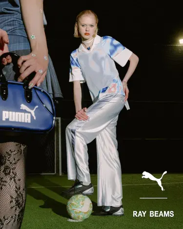 Ray BEAMS × PUMA 50周年別注第2弾！グラフィックゲームシャツとメタリックな『T7 TRACK PANTS』が2026年 8/28 発売 (レイ ビームス プーマ)