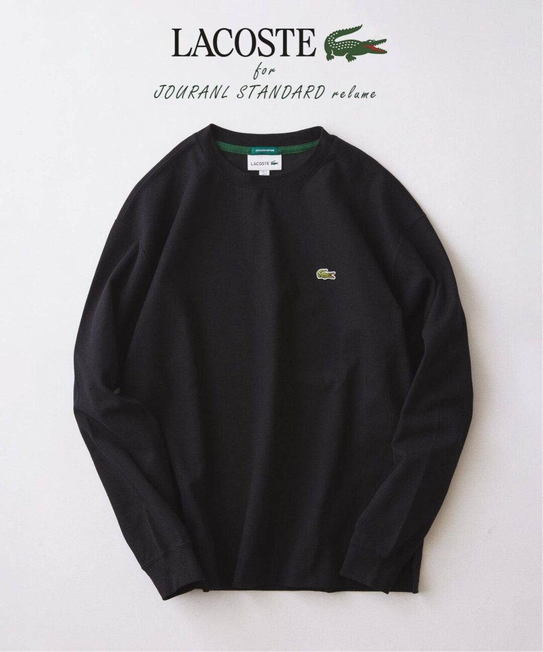 JOURNAL STANDARD × LACOSTE 2026 FW 別注 “クルーネック カットソー”が9月下旬 発売 (ジャーナルスタンダード ラコステ)