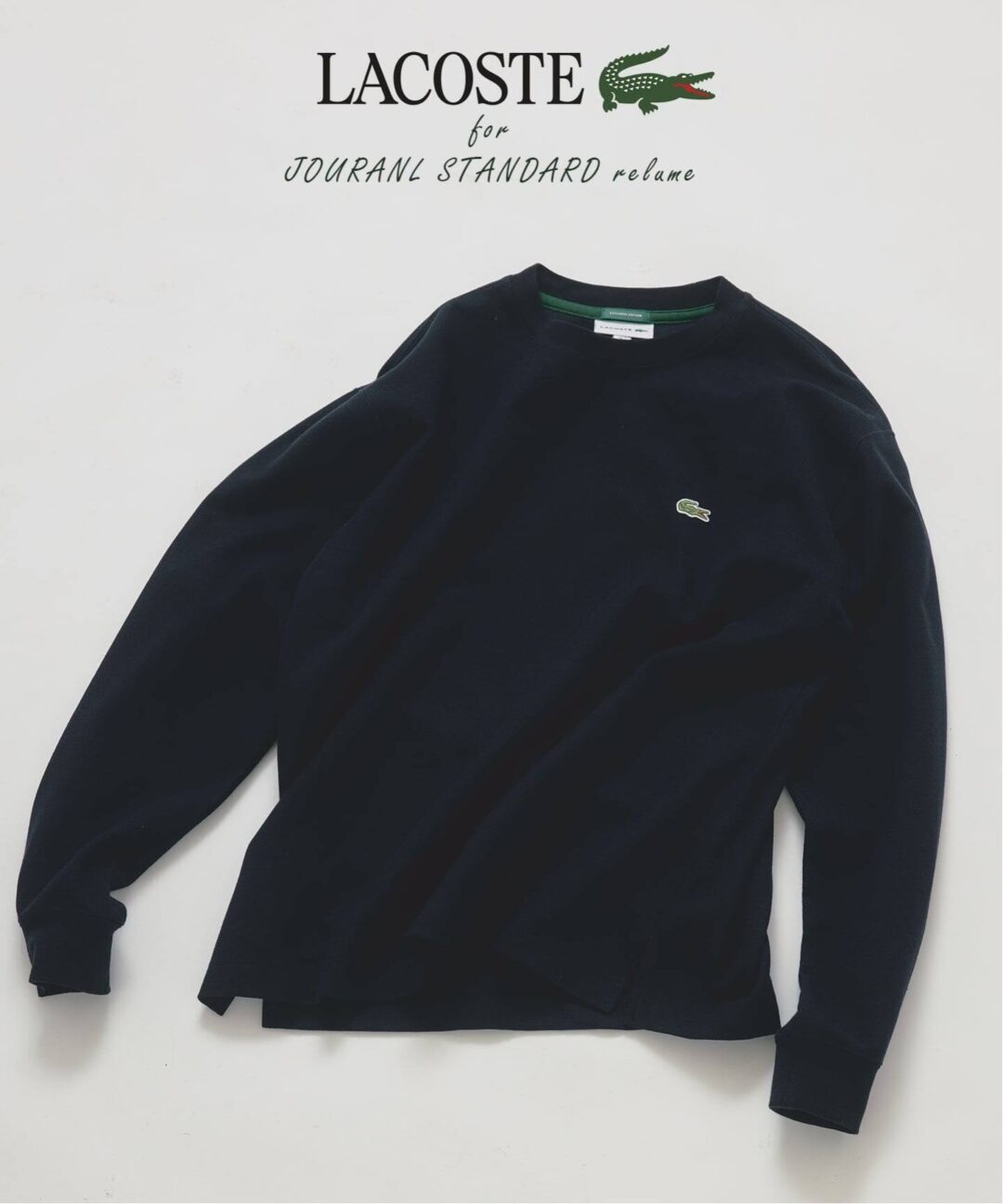 JOURNAL STANDARD × LACOSTE 2026 FW 別注 “クルーネック カットソー”が9月下旬 発売 (ジャーナルスタンダード ラコステ)