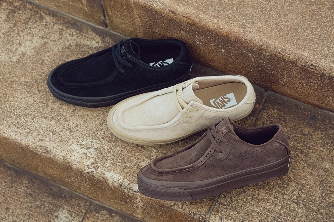 【2026年 9/1 発売】VANS PREMIUM SF MOC LOW "Black/Light Brow/Dark Brown" (バンズ プレミアム モック ロー) [VN0010W63TB/VN000Z3XDRB/VN000Z3XBKA]