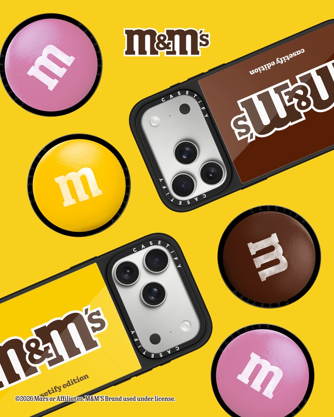 CASETiFY × M&M’S コラボコレクションが発売 (ケースティファイ エムアンドエムズ)