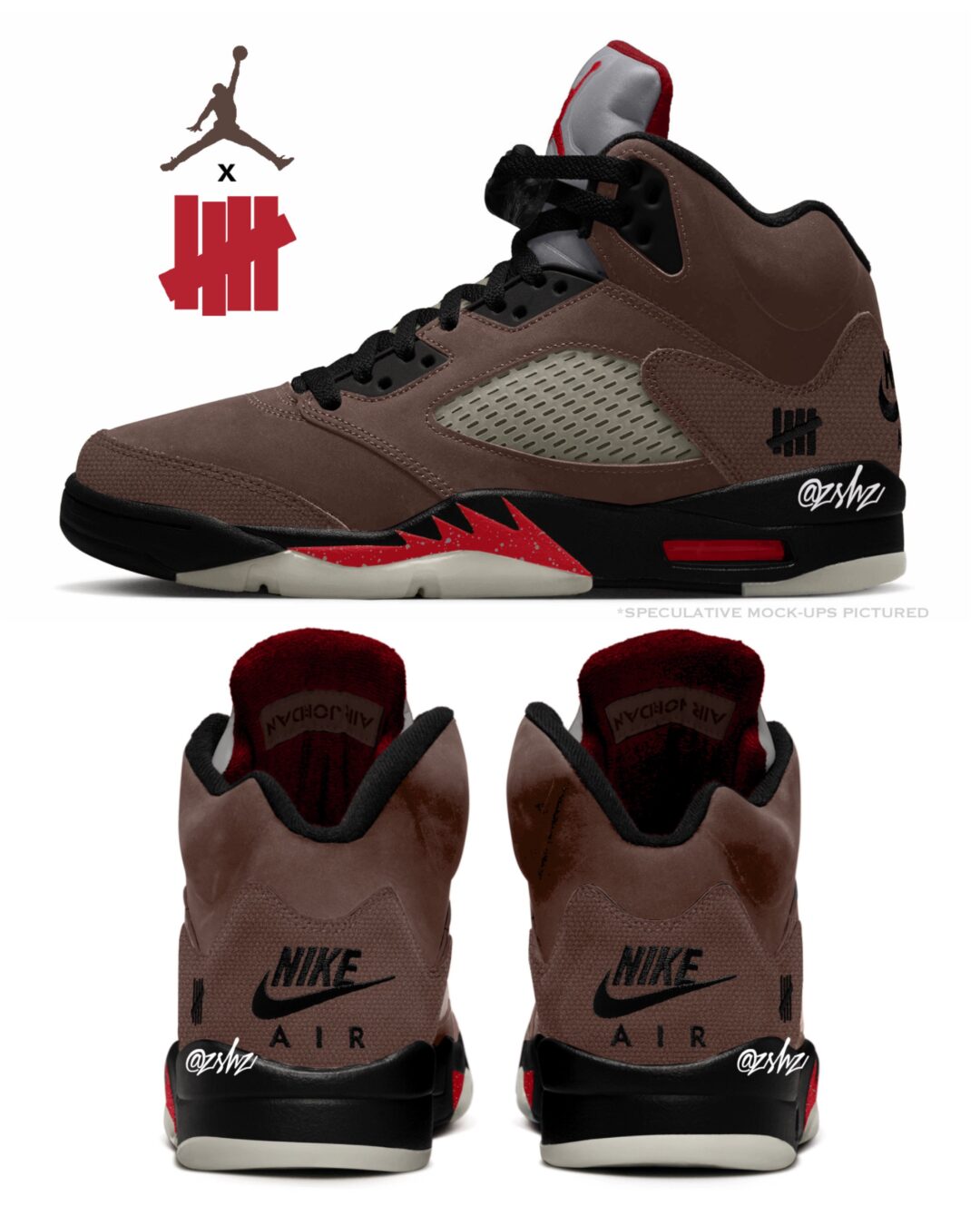 【2027年 2/18 発売予定】UNDEFEATED × NIKE JORDAN 5 RETRO OG SP “Moon Fossil/Light Chocolate”  (アンディフィーテッド ナイキ ジョーダン レトロ ) [JF3394-001/JF3394-200]
