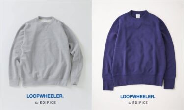 LOOPWHEELER for LOWERCASE 2026 FW “ライトツリウラケ ルーズスウェット”が10月中旬 発売 (ループウィラー ロワーケース)