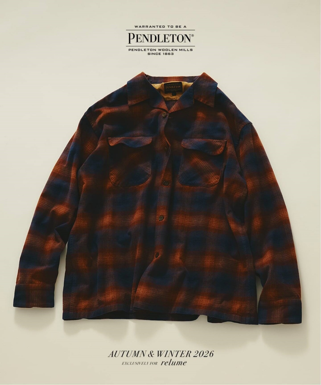 JOURNAL STANDARD relume × PENDLETON 別注 2026 FW (ジャーナルスタンダード ペンドルトン)
