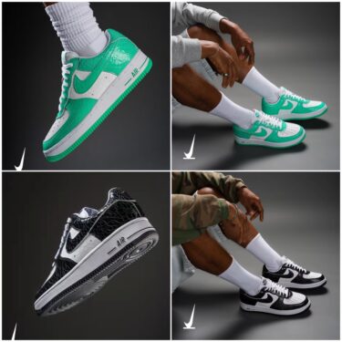 【2026年 9月 発売予定】NIKE AIR FORCE 1 LOW “Cracked Leather Pack/Black/Green” (ナイキ エア フォース 1 ロー “クラックドレザーパック/ブラック/グリーン”)