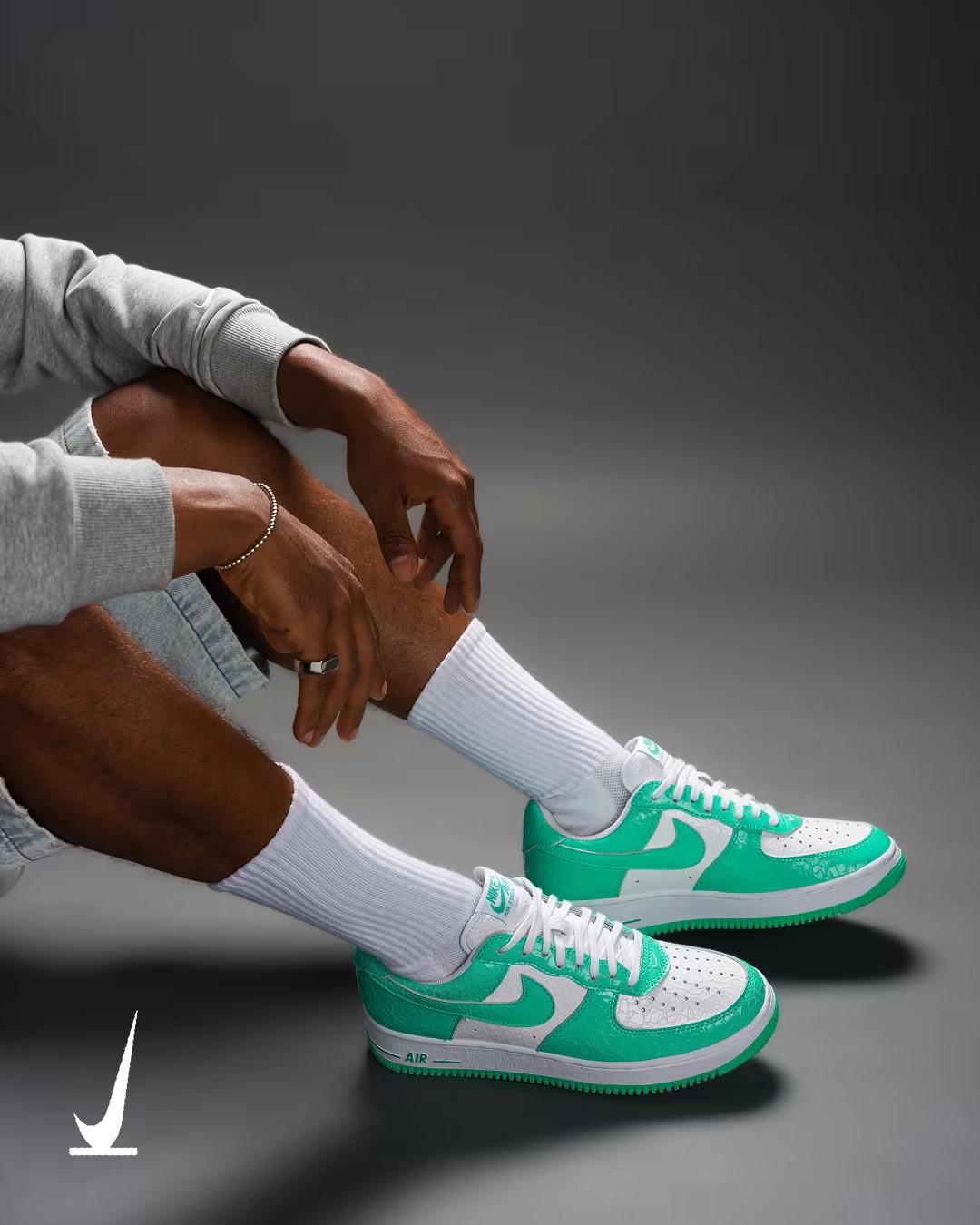 【2026年 9月 発売予定】NIKE AIR FORCE 1 LOW “Cracked Leather Pack/Black/Green” (ナイキ エア フォース 1 ロー “クラックドレザーパック/ブラック/グリーン”)