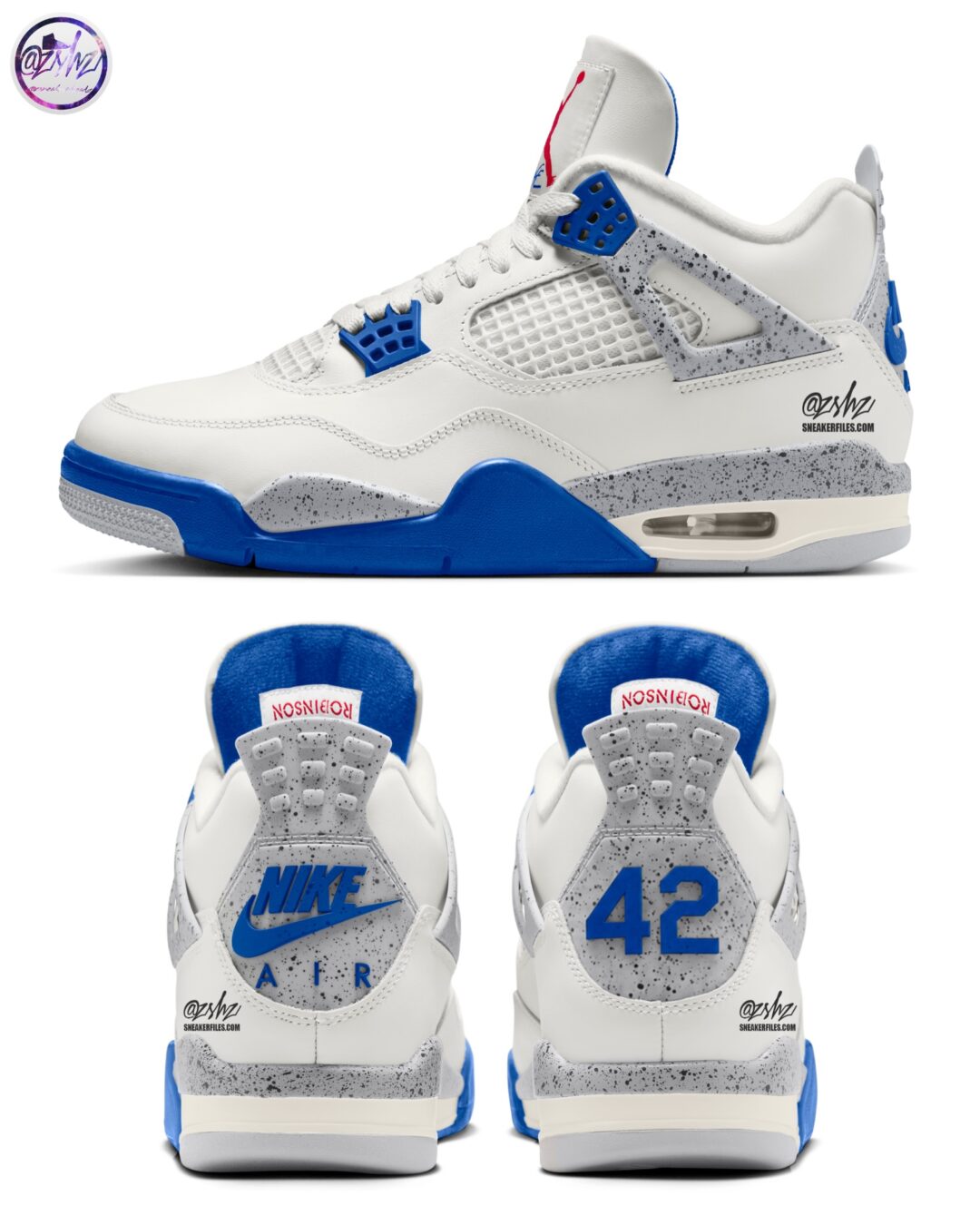 【2027年 4/15 発売予定】NIKE AIR JORDAN 4 RETRO OG “Jackie Robinson” (ナイキ エア ジョーダン 4 レトロ “ジャッキー・ロビンソン”) [JJ9189-101]