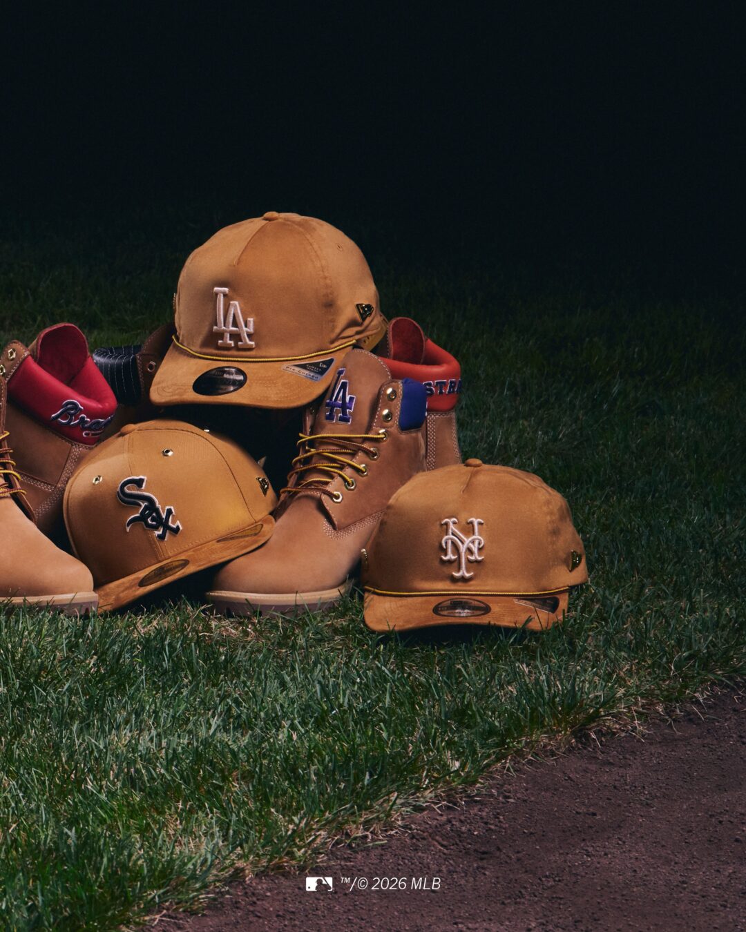 Timberland x New Era x MLB トリプルコラボアイテムが2026年 8/15 発売 (ティンバーランド ニューエラ エムエルビー)