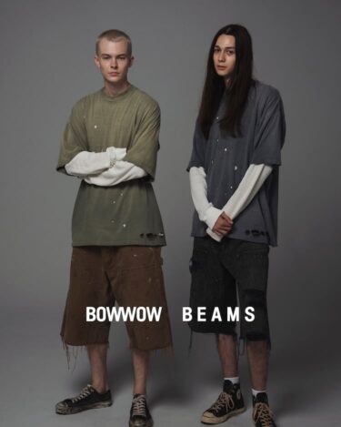 BEAMS × BOW WOW 2026 FW 別注 “THERMAL LAYERED T-SHIRT & DOUBLE KNEE DUCK CUT-OFF SHORTS”が8/29 発売 (ビームス バウワウ)